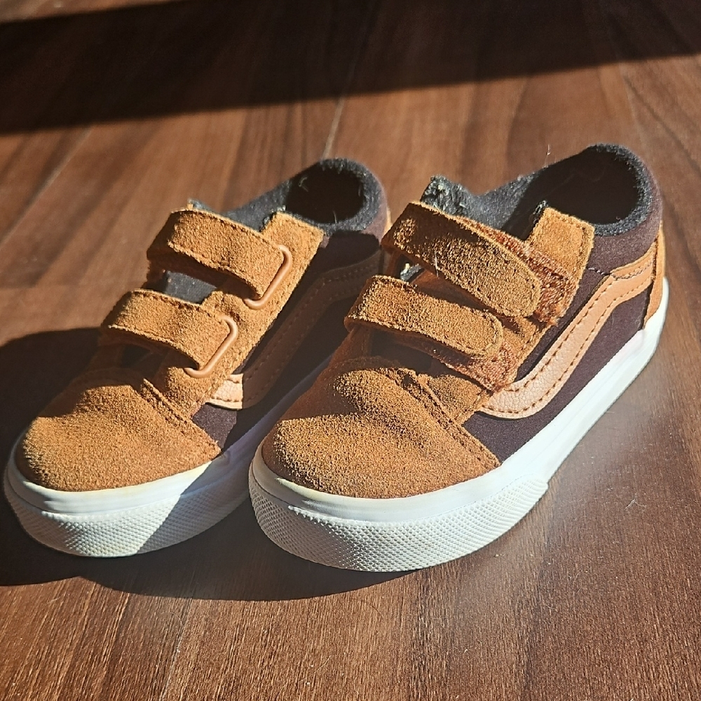 Vans Kids Brown Suede Sneakers